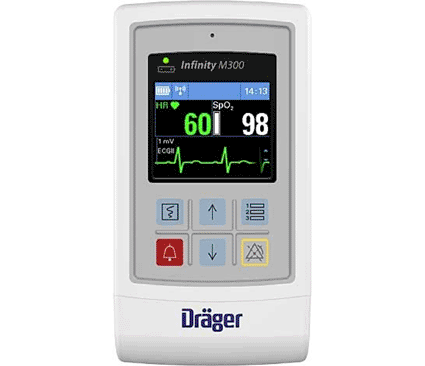 Image: The Draeger Infinity M300 patient monitor (photo courtesy Draeger Medical Systems).